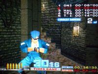 une photo d'Ã©cran de Time Crisis sur Sony Playstation
